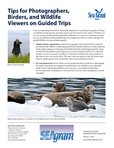Tips for Photographers, Birders, and Wildlife Viewers on Guided Trips
