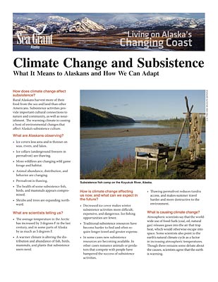 Climate Change and Subsistence: What It Means to Alaskans and How We Can Adapt
