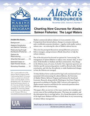 Charting New Courses for Alaska Salmon Fisheries: The Legal Waters