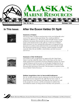 After the Exxon Valdez Oil Spill