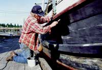 painting boat hull