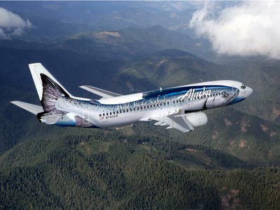 Alaska Airlines salmon plane